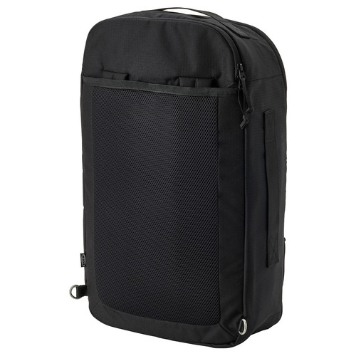 VÄRLDENS Travel back pack, black, 33x17x55 cm/36 l