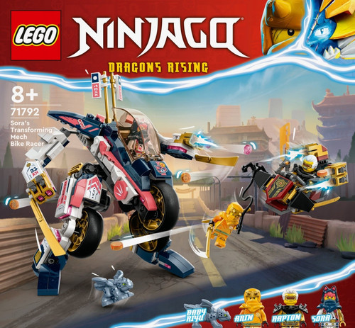 LEGO Ninjago Sora's Transforming Mech Bike Racer 8+
