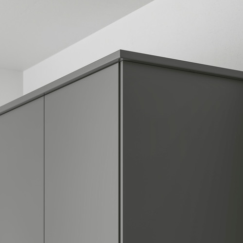 FÖRBÄTTRA Rounded deco strip/moulding, dark grey, 221 cm