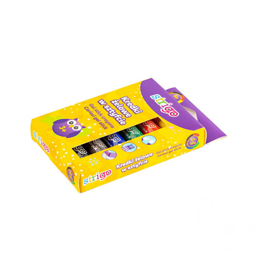 Strigo Gel Stick Crayons 6 Colours