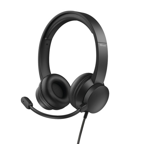 Trust On-ear Headset USB RYDO, black