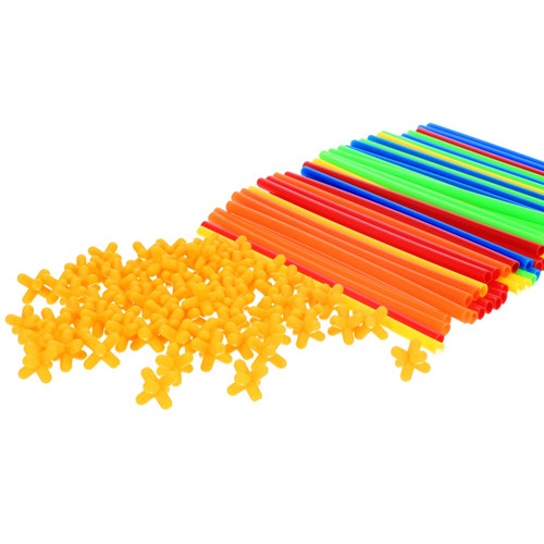 Straw Construction Set 298pcs 3+