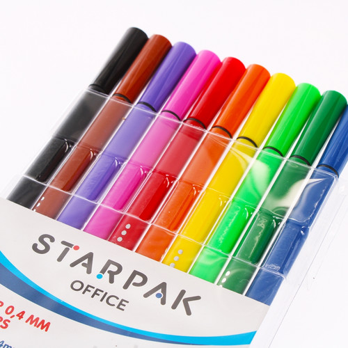 Starpak Fineliners 0.4mm 10 Colours