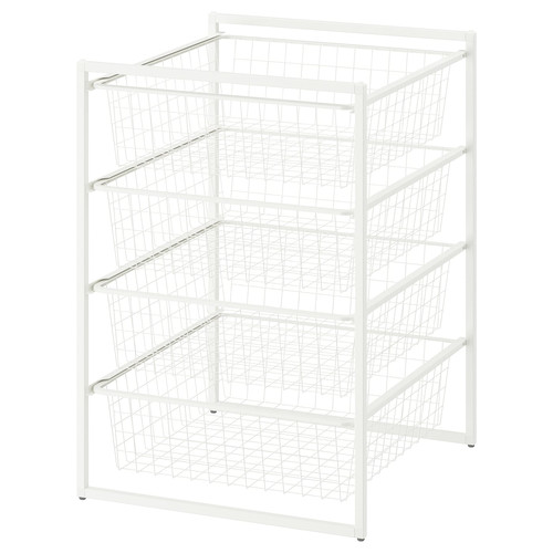 JONAXEL Frame with wire baskets, 50x51x70 cm