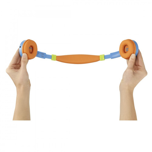 Hama Headphones for Children Kids Guard with Volume Limiter, orange/blue