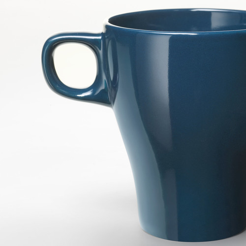 FÄRGRIK Mug, dark turquoise, 25 cl