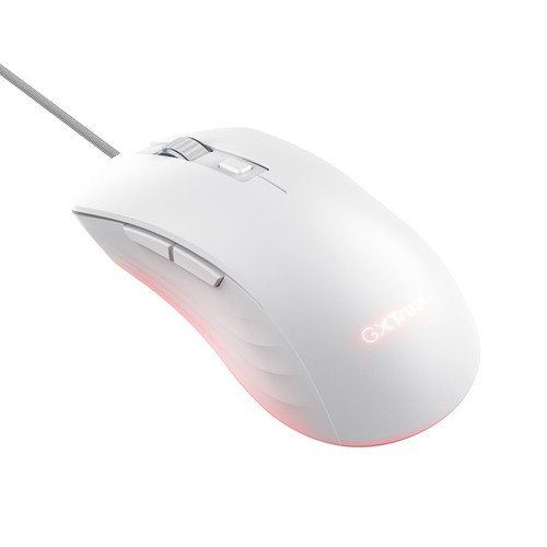 Trust Optical Wired Gaming Mouse GXT924W YBAR+, white