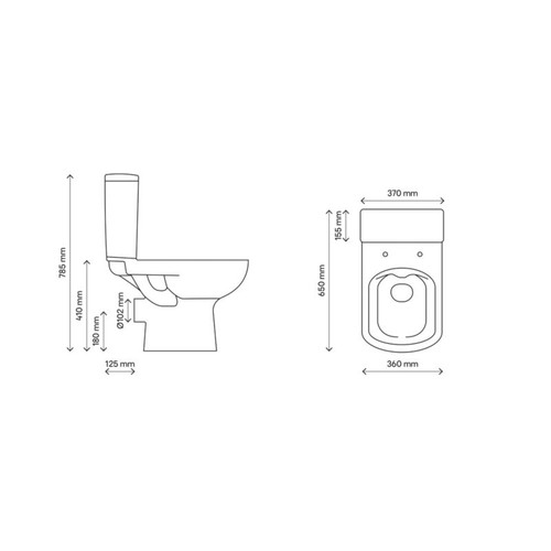 Cersanit WC Compact Seno Rimless 3/6l with Soft-close Seat