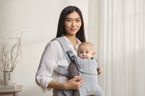 BABYBJORN Baby Carrier Harmony, Woven, Light grey mélange