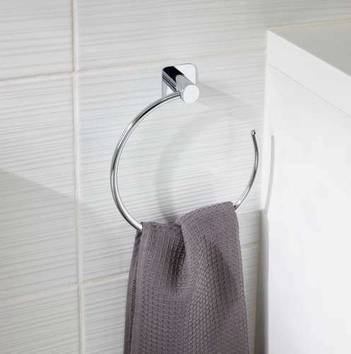 GoodHome Towel Ring Koros, chrome