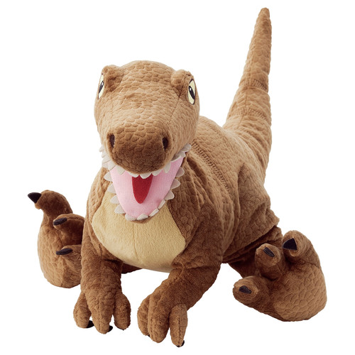 JÄTTELIK Soft toy, dinosaur, dinosaur/velociraptor, 44 cm