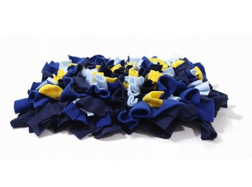 MIMIKO Pets Snuffle Mat for Dogs and Cats X-Large, yellow, dark blue, blue