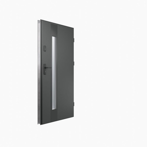 External Door O.K. Doors Temida Black P55 80, right, anthracite