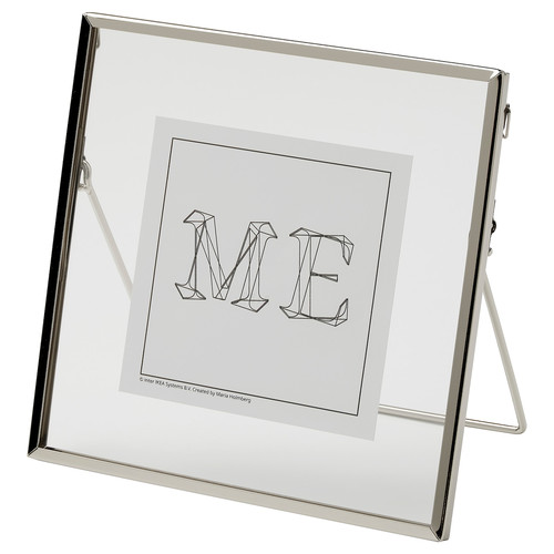 LERBODA Frame, silver-colour, 16x16 cm