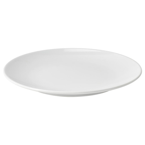 GODMIDDAG Side plate, white, 20 cm