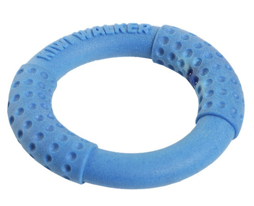 Kiwi Walker Let's Play Dog Toy Ring Mini, blue