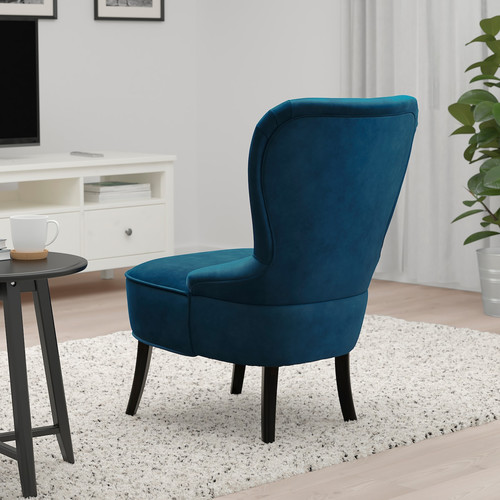 REMSTA Armchair, Djuparp dark green-blue