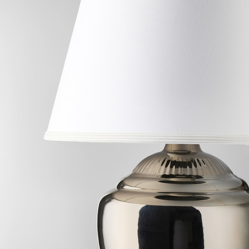 RICKARUM Table lamp, silver-colour, 47 cm
