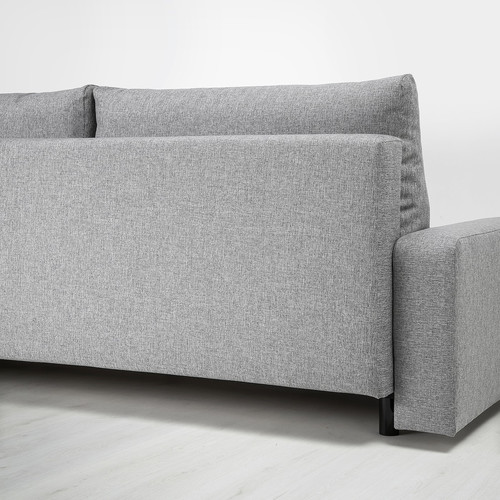 GRÄLVIKEN 3-seat sofa-bed, grey