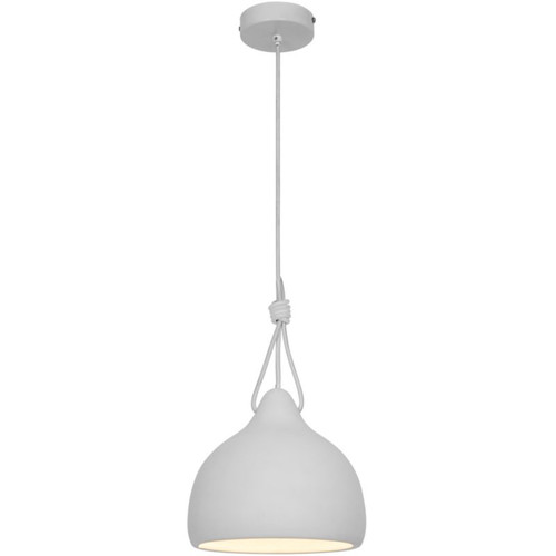 GoodHome Pendant Lamp Aulavik E27, white