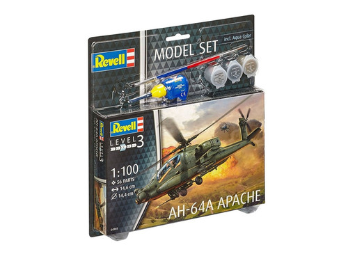 Revell Plastic Model Kit AH-64A Apache 14+