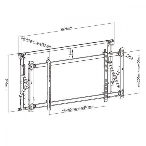 MacLean TV Video Wall Bracket Digital Signage 46-52" MC-845