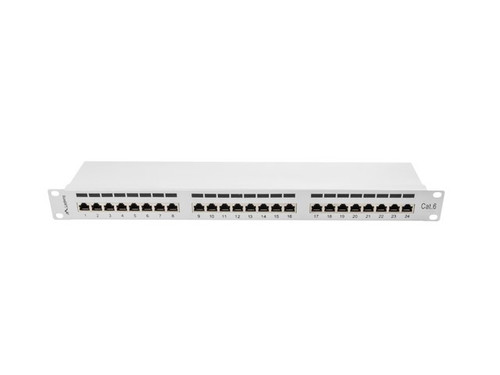 Lanberg Patch Panel 24 Port 1U Cat.6, grey