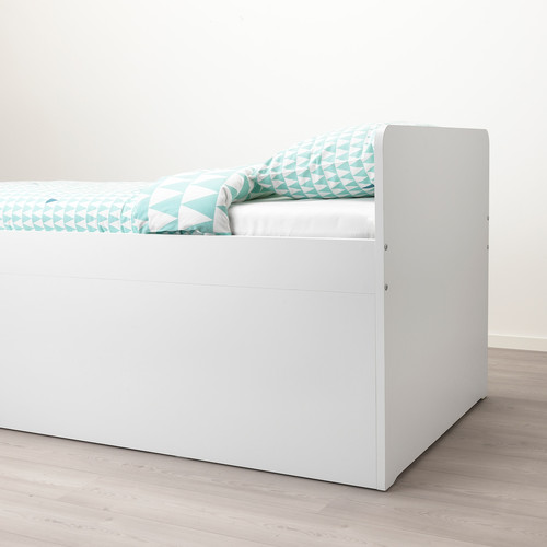 SLÄKT Bed frame with storage, 90x200 cm