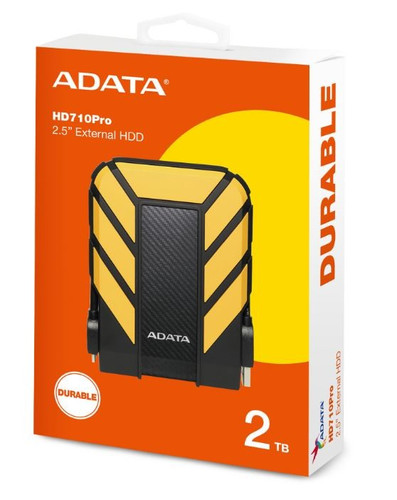 Adata DashDrive Durable HD710 2TB 2.5'' USB3.1 Yellow