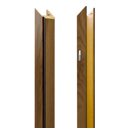 Adjustable Door Frame Jamb 80-100 mm, right, for non-rebated door, premium walnut