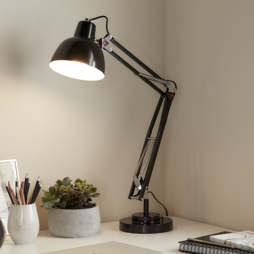 GoodHome Desk Lamp Ginaz E14, black
