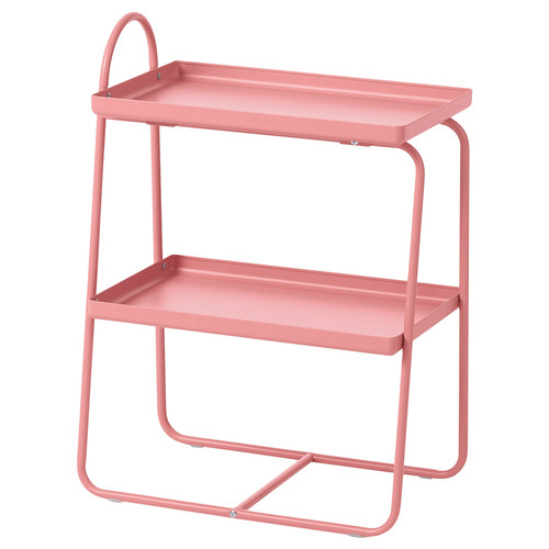 HATTÅSEN Bedside table/shelf unit, pink