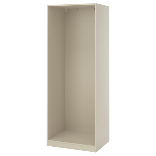 PAX Wardrobe frame, grey-beige, 75x58x201 cm