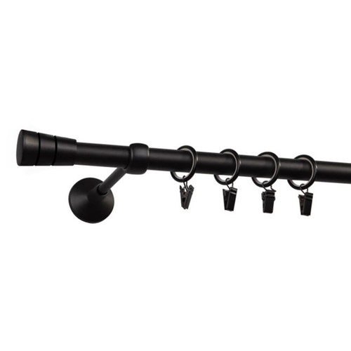 Curtain Rod Siena 19 mm 160 cm, black