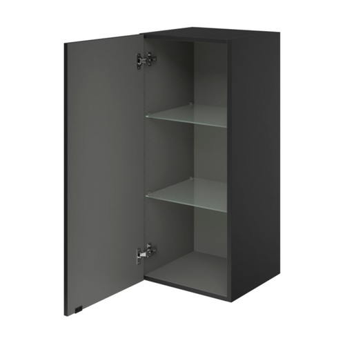 GoodHome Bathroom Wall Cabinet Imandra 40 x 90 x 36 cm, matt black