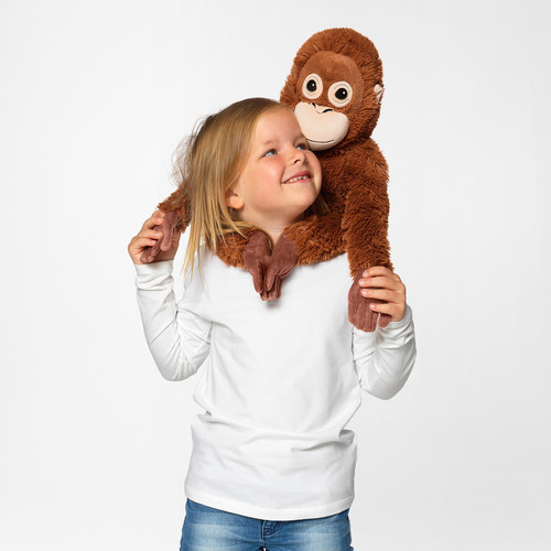 DJUNGELSKOG Soft toy, orangutan