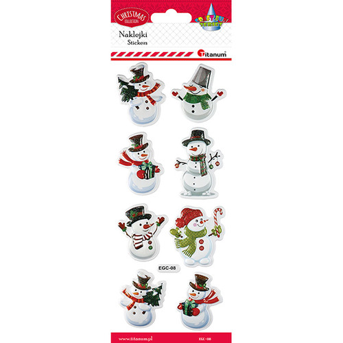 Christmas Stickers Snowmen