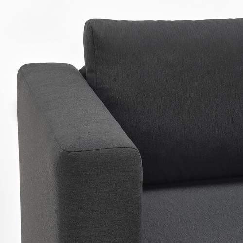 SKÖNABÄCK 2-seat sofa-bed, Knisa dark grey