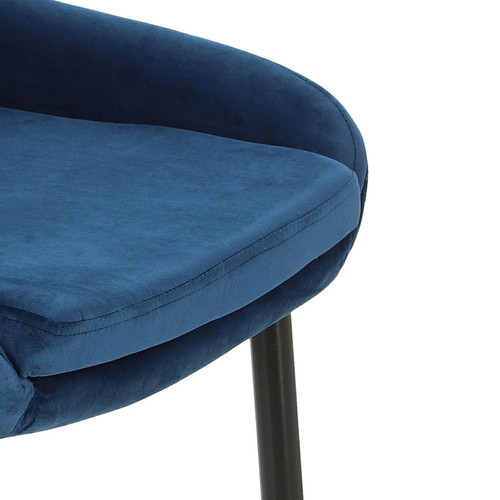 Upholstered Chair Floyd Velvet, blue