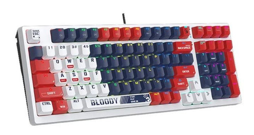 A4 Tech Wired Mechanical Keyboard Bloody S98 USB Sports Navy