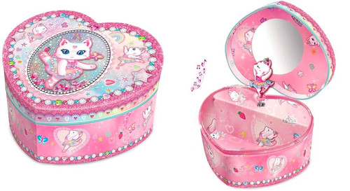 Pecoware Music Box Heart Cat Ballerina 6+