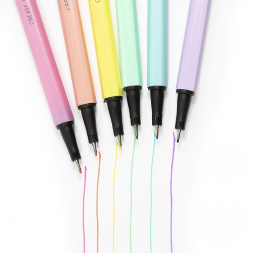 Kidea Pastel Fineliners 6pcs