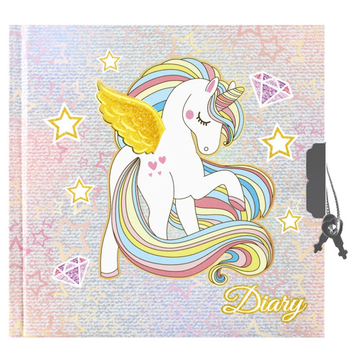 Secret Diary with Lock & Key Unicorn