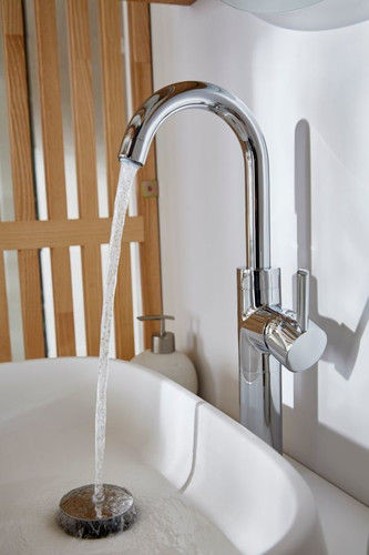 GoodHome High Bathroom Sink Tap Coggia, chrome