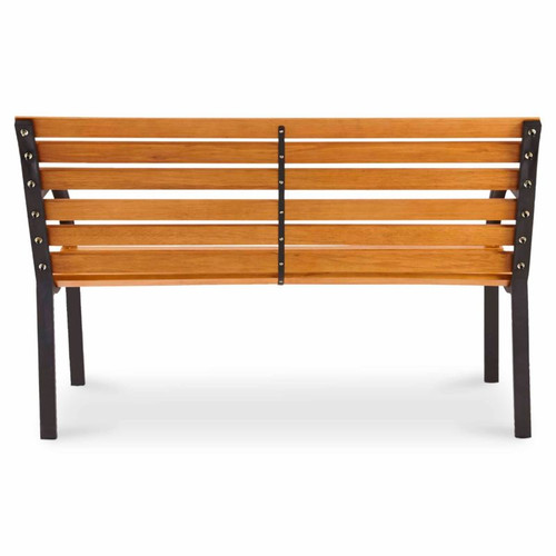 Garden Bench with Armrest Norfolk, brown