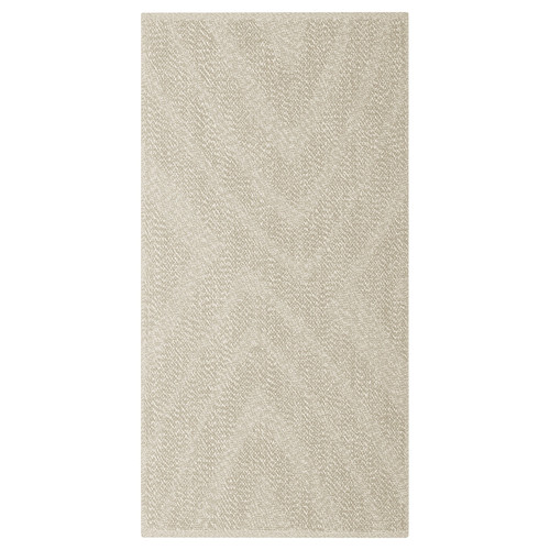 FULLMAKT Rug flatwoven, in/outdoor, beige/mélange, 80x150 cm