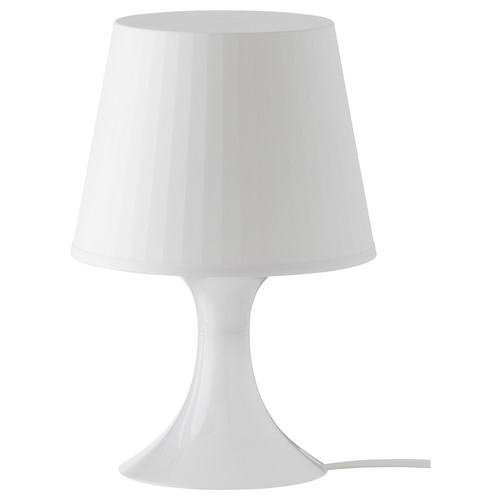 LAMPAN Table lamp, white, 29 cm