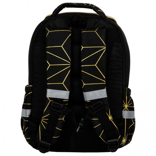 School Backpack 26x39x13 Future, black-gold