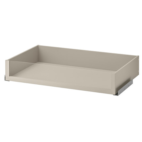 KOMPLEMENT Drawer with glass front, beige, 100x58 cm