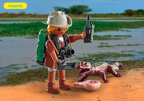 Playmobil Special Plus Researcher with young caiman 4+